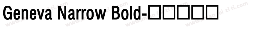 Geneva Narrow Bold字体转换